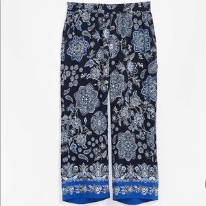 LOFT Navy Summer Flare Pants size M